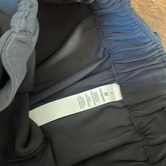 Lululemon Noir Pant Black Dress Pants Elastic waist and tie - Picture 7 of 8